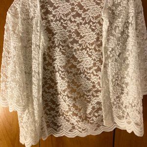 Lacy over dress jacket